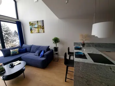 Część wypoczynkowa w obiekcie Green House Jugów