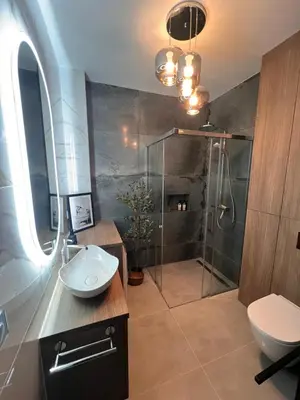Łazienka w obiekcie Villa Monte Apartament z ogrodem