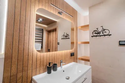 Łazienka w obiekcie APARTAMENTY FAMILY SKI&BIKE HOUSE