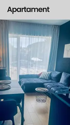 Część wypoczynkowa w obiekcie Biała Perła Czarna Góra Resort Apartament 102