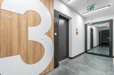 Plan piętra w obiekcie Apartament DESTINO Gliwice - nowe osiedle, parking, klimatyzacja