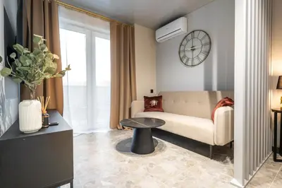Część wypoczynkowa w obiekcie Apartament DESTINO Gliwice - nowe osiedle, parking, klimatyzacja