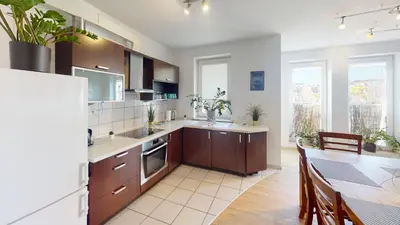 Kuchnia lub aneks kuchenny w obiekcie Family House Pomorska 32 Centrum Tectum Apartments