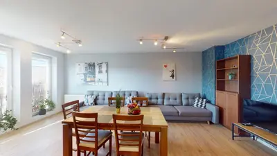 Część wypoczynkowa w obiekcie Family House Pomorska 32 Centrum Tectum Apartments