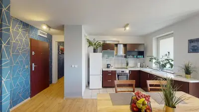 Kuchnia lub aneks kuchenny w obiekcie Family House Pomorska 32 Centrum Tectum Apartments