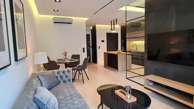 Telewizja i/lub zestaw kina domowego w obiekcie Apartament Zygmuntowski