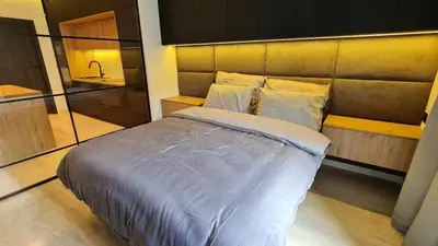 Łóżko lub łóżka w pokoju w obiekcie Apartament Zygmuntowski