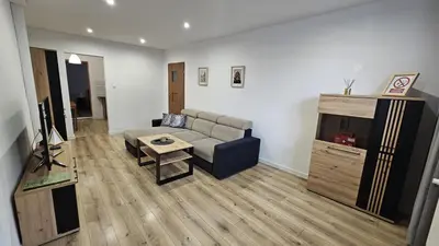 Telewizja i/lub zestaw kina domowego w obiekcie Apartament Tuwima 1