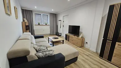 Telewizja i/lub zestaw kina domowego w obiekcie Apartament Tuwima 1