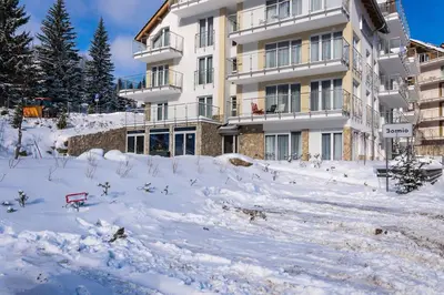 Obiekt Czarna Góra Resort Apartament na Skarpie zimą