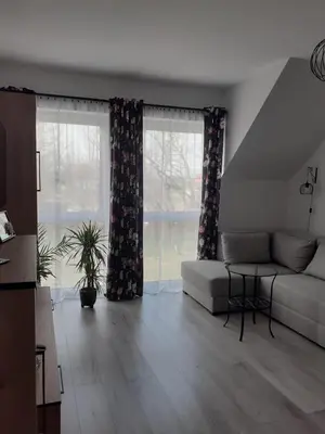 Część wypoczynkowa w obiekcie Apartament w Starym Młynie