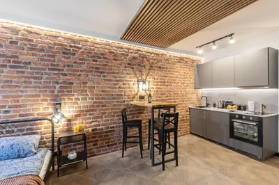 Kuchnia lub aneks kuchenny w obiekcie Kotlarska Snug Escape