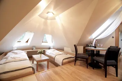 Łóżko lub łóżka w pokoju w obiekcie Villa Alina Medical SPA