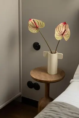 Łóżko lub łóżka w pokoju w obiekcie Entu Apartamenty Odrzanska