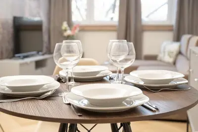 Telewizja i/lub zestaw kina domowego w obiekcie Zielińskiego Atmospheric Apartment Wrocław by Noclegi Renters