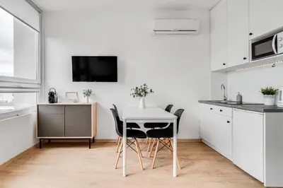Kuchnia lub aneks kuchenny w obiekcie COMFISTAY Katowicka 39 - Apartamenty premium