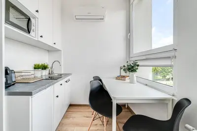 Kuchnia lub aneks kuchenny w obiekcie COMFISTAY Katowicka 39 - Apartamenty premium