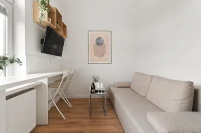 Część wypoczynkowa w obiekcie COMFISTAY Ozimska 55 - City Access and Free Parking