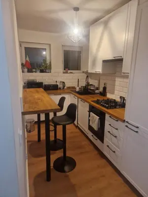 Kuchnia lub aneks kuchenny w obiekcie Noclegi Budomas Budget Wrocław-Szymanów FreeParking SmartTv