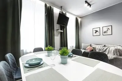 Część wypoczynkowa w obiekcie Komfort 2 pokoje obok Rynku