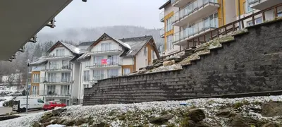 Widok na góry z tego apartamentu
