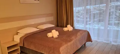 Łóżko lub łóżka w pokoju w obiekcie Apartamenty Czarna Góra Is 8