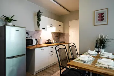 Kuchnia lub aneks kuchenny w obiekcie Wąska 5 Apartamenty