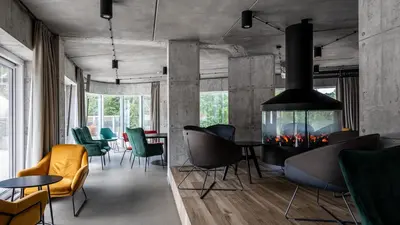 Część wypoczynkowa w obiekcie Aparthotel Biała Perła - Czarna Góra Resort, Sun & Snow
