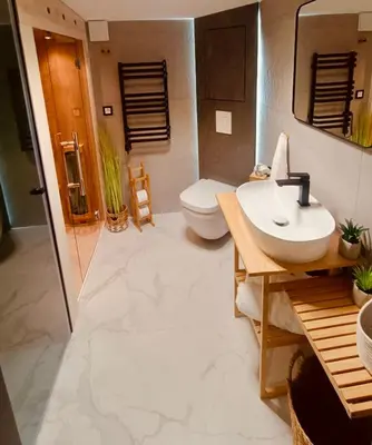 Łazienka w obiekcie Studio z sauną