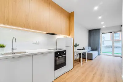 Kuchnia lub aneks kuchenny w obiekcie COMFISTAY Koszyka 45 - Modern suites