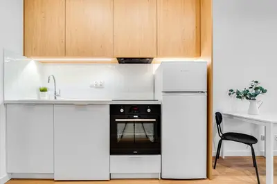 Kuchnia lub aneks kuchenny w obiekcie COMFISTAY Koszyka 45 - Modern suites