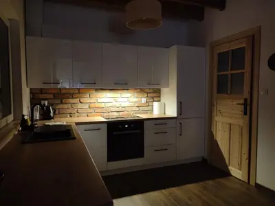 Kuchnia lub aneks kuchenny w obiekcie Dzika Polana
