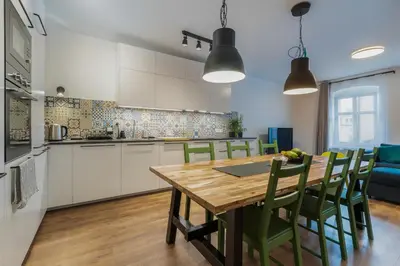 Kuchnia lub aneks kuchenny w obiekcie Apartament Radków/Góry Stołowe/Kotlina Kłodzka