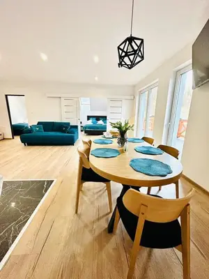 Część wypoczynkowa w obiekcie Apartament Rodzinny w Goszowie