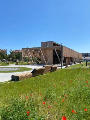 Budynek, w którym mieści się apartament