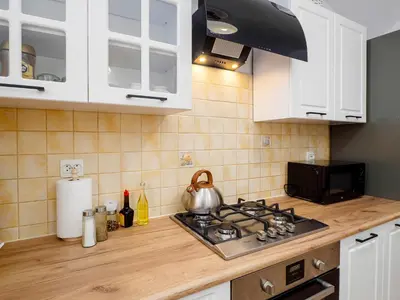 Kuchnia lub aneks kuchenny w obiekcie Apartament Greta