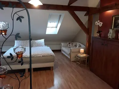 Łóżko lub łóżka w pokoju w obiekcie Apartament Tina