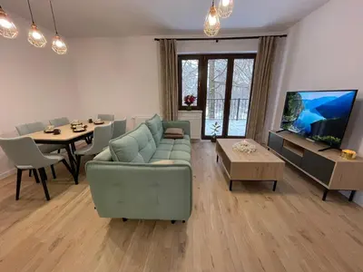 Telewizja i/lub zestaw kina domowego w obiekcie Dom na Słowiańskiej