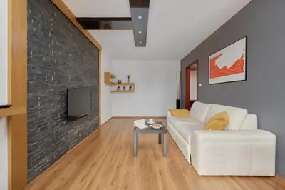 Telewizja i/lub zestaw kina domowego w obiekcie Tęczowa Apartment in Wrocław by Rent like home