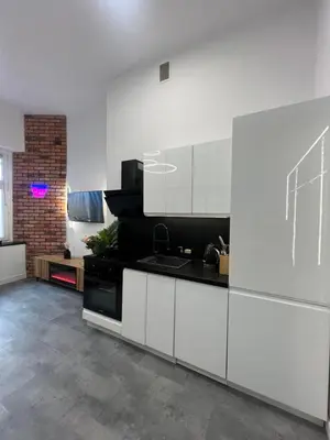 Kuchnia lub aneks kuchenny w obiekcie LOFT w centrum z jacuzzi