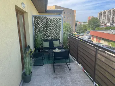 Balkon lub taras w obiekcie Apartament Słoneczny 8