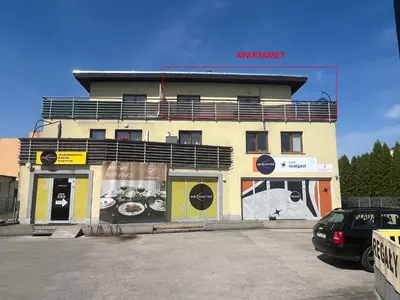 Budynek, w którym mieści się apartament