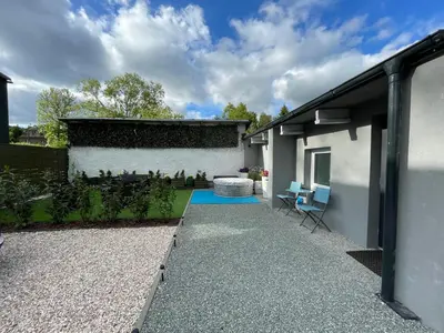 Ogród w obiekcie Zielona Góra Apartament