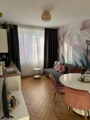 Część wypoczynkowa w obiekcie Dawna Mleczarnia Apartamenty SOSNOWY