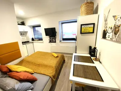 Telewizja i/lub zestaw kina domowego w obiekcie Lemuria Studio Łokietka