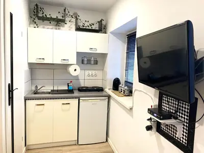 Kuchnia lub aneks kuchenny w obiekcie Lemuria Studio Łokietka