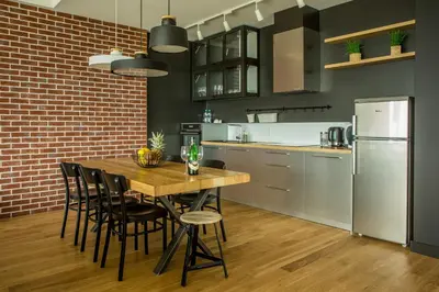Kuchnia lub aneks kuchenny w obiekcie Apartamenty Sky Tower B&B