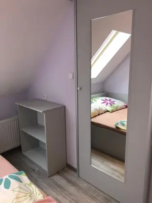 Łóżko lub łóżka w pokoju w obiekcie Agroturystyka Siołki