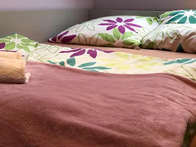 Łóżko lub łóżka w pokoju w obiekcie Agroturystyka Siołki