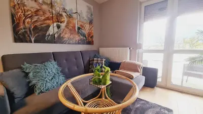 Część wypoczynkowa w obiekcie Apartament 31 z Sauną Rowery, Spacery w Dolinie Baryczy - 5D Apartamenty